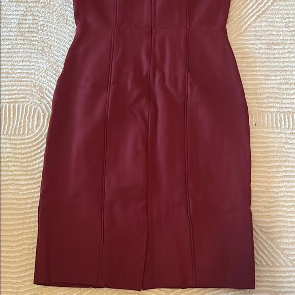 Brooks Brothers Red Sheath Midi Dress Crew Neck Short Sleeve - Picture 7 of 10